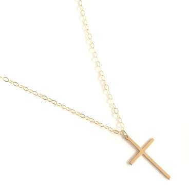 送料無料 -14kgf Cross Necklace B- クロス ネックレス  k14gf 14金 ゴールドフィルド