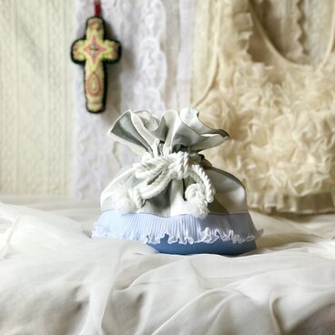 クラゲフリルポーチ-あめだましろ-