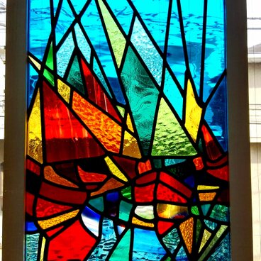 ステンドグラスパネル　Marina　（マリーナ）　イタリアンデザイン　ケイム