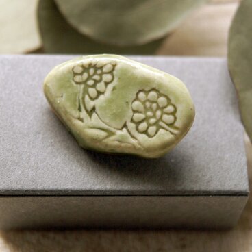 更紗のかけら ブローチ 071