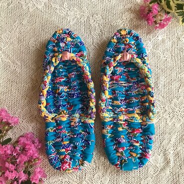 布ぞうり 〈琉球の海〉Mサイズ