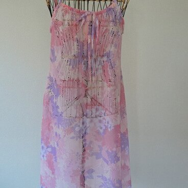 春ＳＡＬＥ！　レースのキャミワンピース（ピンク）