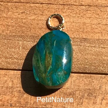 ブルーオパールのペンダントトップ