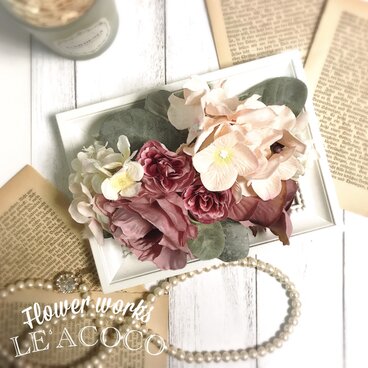 薔薇と紫陽花のヘッドドレス♡