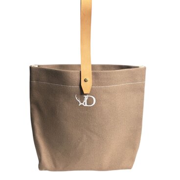 8号帆布/ワンハンドルトートバック(ライトブラウン)