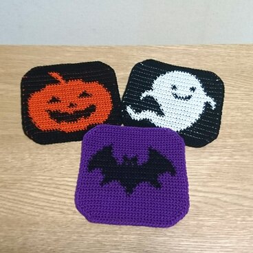 ハロウィンコースター3枚セット