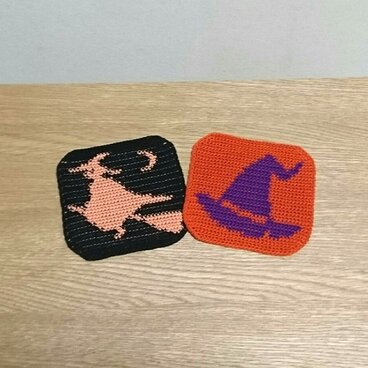 ハロウィンコースター2枚セット