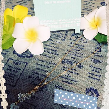 *white flower*(ネックレス)