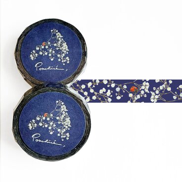 かすみ草のマスキングテープ