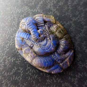 【特大】ガネーシャ・ルース（ラブラドライト）