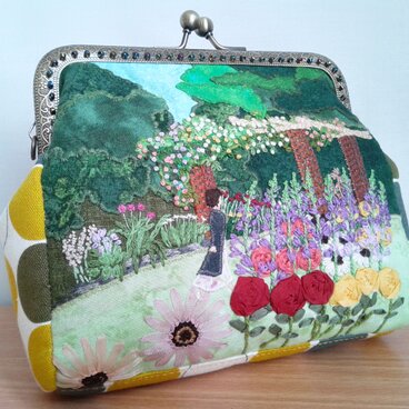 N様専用　布絵がまぐちポーチ　