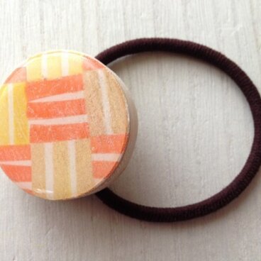 wood design hair elastic ：OR