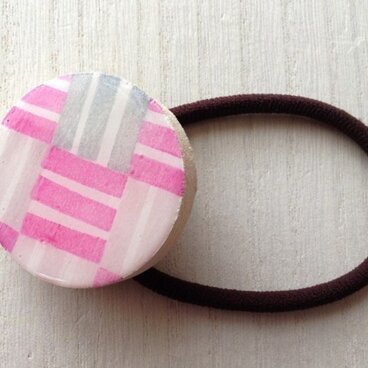 wood design hair elastic ：PK