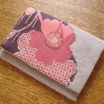 桜アップリケの名刺入れ（カードケース）