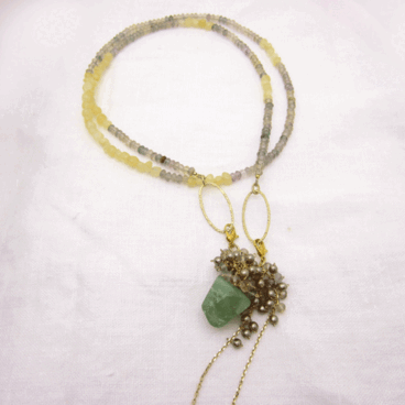 ３way  アベンチュリンネックレス