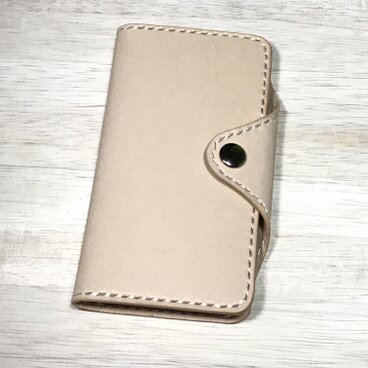 ヌメ革　iPhone 7 & 8　手帳型ケース　タイプ2