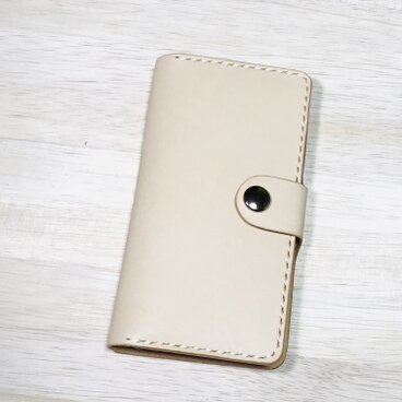 ヌメ革　iPhone 7 & 8　手帳型ケース　タイプ3