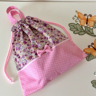 ☆通園・通学☆体操着袋(大きめ巾着袋)