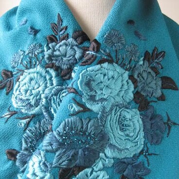 半衿・復刻薔薇・ターコイズ