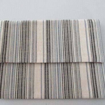 会津木綿の通帳入れ