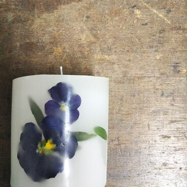 ボタニカルキャンドル　パンジー　ビオラ