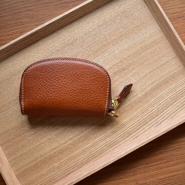 〈受注製作〉オーバル型　革のキーケース