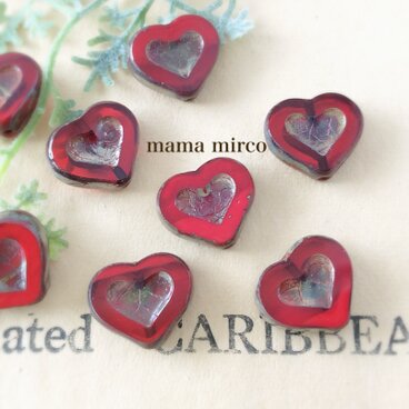 2個*チェコレッドハート