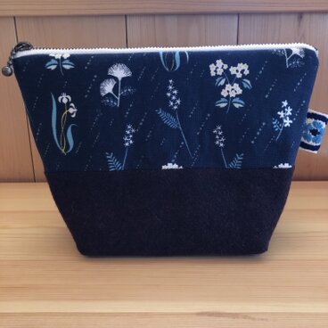 布合わせポーチ brown sugar