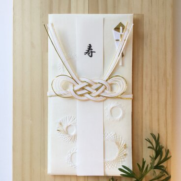 刺繍ご祝儀袋　ご縁　ベージュ