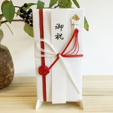 ご祝儀袋　八分音符　紅白