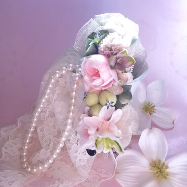 *＊irodoru*＊桜バナナクリップ*＊淡く優しいお色合わせのバナナクリップ。。*＊