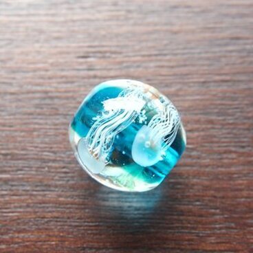 とんぼ玉　海月　phantom sea　15