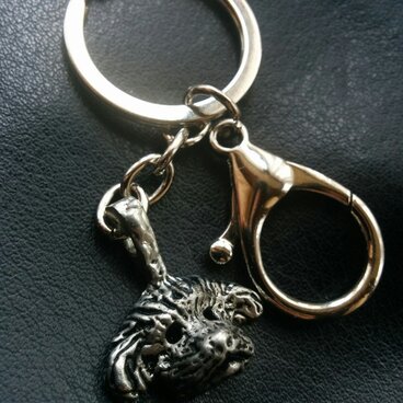 【送料無料】犬　トイプードル　キーホルダー　動物シリーズ＃１