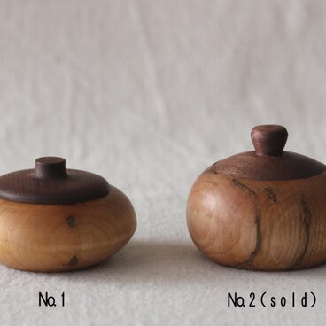 かえでとウォールナットの小箱