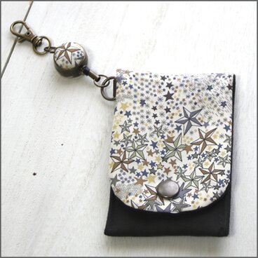 LIBERTY リバティプリントＩＣカードケース＆リールセット【Adelajda アデラジャ】