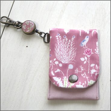 LIBERTY リバティプリントＩＣカードケース＆リールセット【Yoshie ヨシエ】