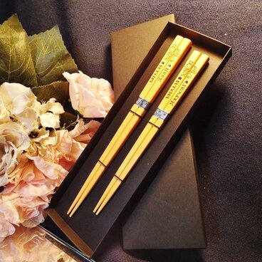 夫婦箸名入れ(ラインストーン付)