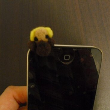 Monoクン☆イヤホンジャック　＊＊　羊毛フェルト　＊＊