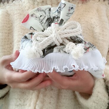 クラゲフリルポーチ-猫ちゃん-