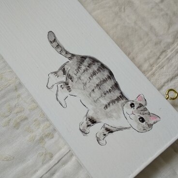 【参考作品】⑭グレーきじ模様