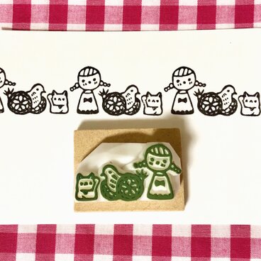 繋げて楽しむ民芸品はんこ①