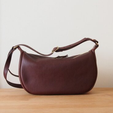 fastener shoulder bag（cacao） - ファスナーショルダーバッグ（カカオ）