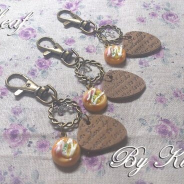 *Leaf*ハムコーンマヨパンのキーホルダー