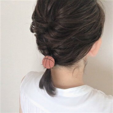 ヘアゴム／バスケットボール