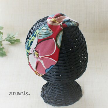 【ボタニカル柄】イギリスリネン・クロスターバン★ヘアバンド