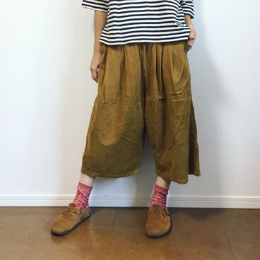 コーデュロイ ボリュームパンツ