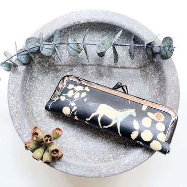 リバティ[ヨシエ]のがま口印鑑ケース 朱肉付き