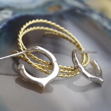 スタッドピアス「錨Ver.1」silver925