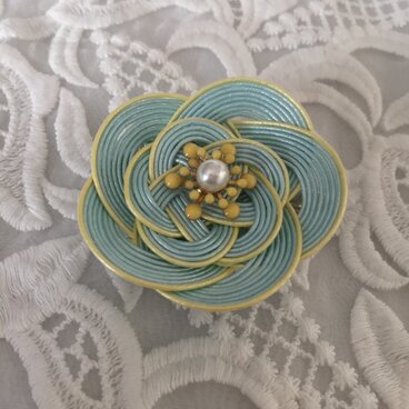 水引のブローチ&クリップ