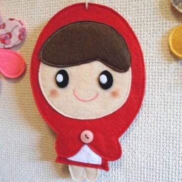 赤ずきんちゃんのオーナメント♪